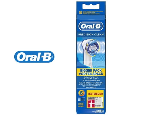 Pack de 6 cabezales cepillo de dientes eléctrico Oral-B barato, cabezales de recambio de Oral-B baratos, chollos en recambios de Oral-B