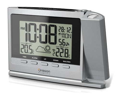 Reloj despertador con estación meteorológica Oregon barato, chollo de reloj despertador con estación meteorológica, oferta en reloj despertador con estación meteorológica