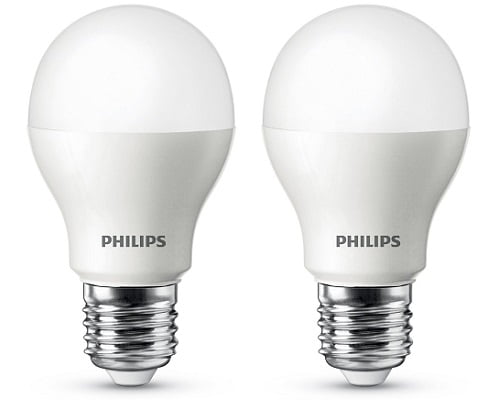 Pack de 2 bombillas Philips LED baratas, Bombillas LED baratas, Chollos bombillas LED, Ofertas bombillas LED