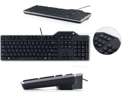 teclado para ordenador smartcard Dell KB813 con lector tarjeta/DNIe barato, chollos en teclados, teclados baratos, ofertas en teclados, teclados con lector de tarjetas baratos