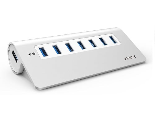 Hub Aukey USB 3.0 de 7 puertos barato, hubs USB baratos, chollos en hubs USB , USB baratos