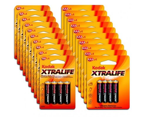 Pack de 80 pilas alcalinas Kodak Xtralife barato, pilas alcalinas baratas, chollos en pilas alcalinas, ofertas en pilas alcalinas