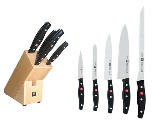 Bloque de 5 cuchillos Zwilling TWIN POLLUX barato, cuchillos bartos, ofertas en cuchillos, chollos en cuchillos