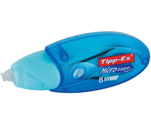 Pack de 10 unidades de cinta correctora Tipp-Ex Micro Tape Twist 8M barata, cinta correctora barata, chollos en Tipp-Ex, material escolar barato
