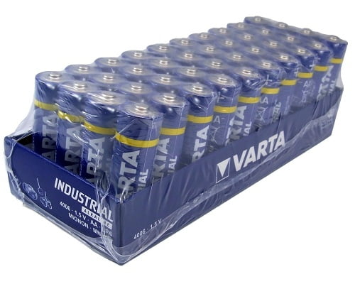 Pack 40 pilas alcalinas AA Varta baratas, pilas AA baratas, chollos en pilas, ofertas en pilas alcalinas