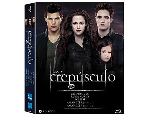 pack saga Crepúsculo en Blu-Ray barato, películas de la saga Crepúsculo baratas, chollos en películas Blu-Ray, películas en Blu-Ray baratas