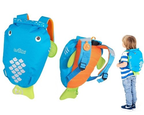 Mochila infantil Paddel Pack Trunki pez azul barata, mochilas baratas, chollos en mochilas, ofertas en mochilas, mochilas infantiles baratas