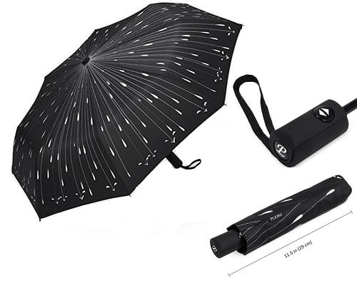 Paraguas automático viaje Plemo barato, paraguas baratos, chollos en paraguas, ofertas en paraguas