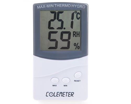 Termómetro higrómetro Colemeter barato, termómetros baratos, higrómetros baratos, chollos en termómetros