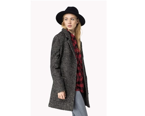 Abrigo de mujer Hilfiger Denim Gia Wool Coat barato, abrigos baratos, chollos en abrigos, ofertas en abrigos