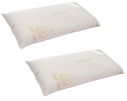 Pack de 2 almohadas viscoelástica Aloe Vera barato, almohadas de viscoelástica baratas, chollos en almohadas de viscoelástica