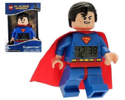 Despertador Superman de Lego DC Superhéroes barato, despertadores infantiles baratos, chollos en despertadores infantiles