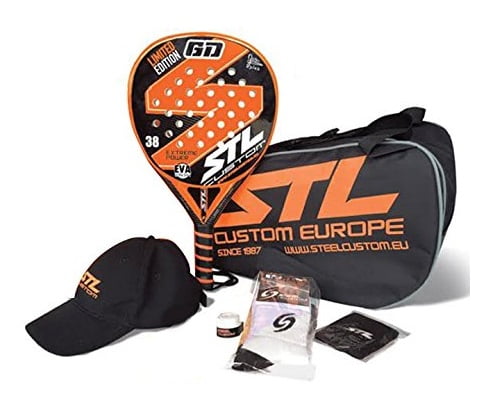 Set de Padel Steel Custom Godo Díaz Edition barato, palas de pádel baratas, chollos en palas de pádel, ofertas en palas de pádel