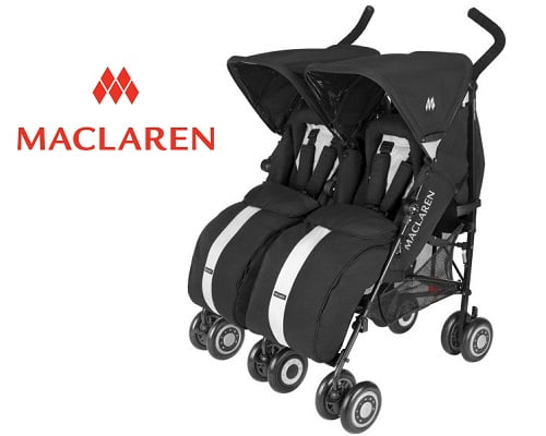 Silla de paseo de gemelos Maclaren Twin Techno barata, sillas de paseo para gemelos baratas, chollos en sillas para gemelos