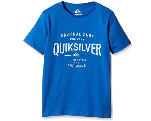 Camiseta para niño Quiksilver barata, ropa para niño barata, chollos en ropa para niño, ofertas en ropa para niño