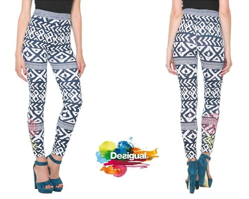 Leggins Desigual Atypical Tribal baratos, leggins baratos, chollos en leggins, ofertas en leggins