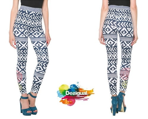 Leggins Desigual Atypical Tribal baratos, leggins baratos, chollos en leggins, ofertas en leggins