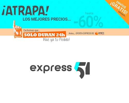 Ofertas de 24 horas de Express51 con envío gratis, Express51 de PCComponentes