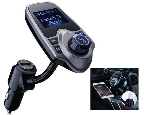 Transmisor FM Bluetooth VicTsing barato, transmisores FM baratos, chollos en transmisores FM, ofertas en transmisores FM