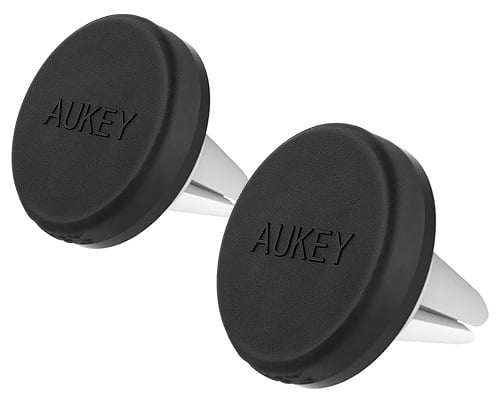 Pack de dos soportes magnéticos de smartphone para coche Aukey baratos, soportes para el móvil baratos, chollos en soportes magnéticos para el móvil, ofertas en soportes magnéticos para móvil