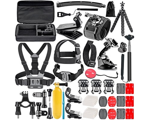 Kit de 50 accesorios Neewer para GoPro Hero y otras barato, accesorios para cámaras deportivas baratas, chollos en accesorios para cámaras deportivas, ofertas en accesorios para cámaras deportivas