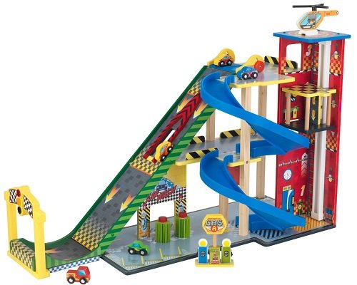 Mega rampa de carreras de KidKraft barata, juguetes baratos, chollos en juguetes, ofertas en juguetes