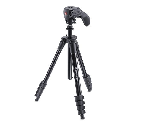 Trípode completo Manfrotto Compact Action barato, trípodes baratos, chollos en trípodes, ofertas en trípodes