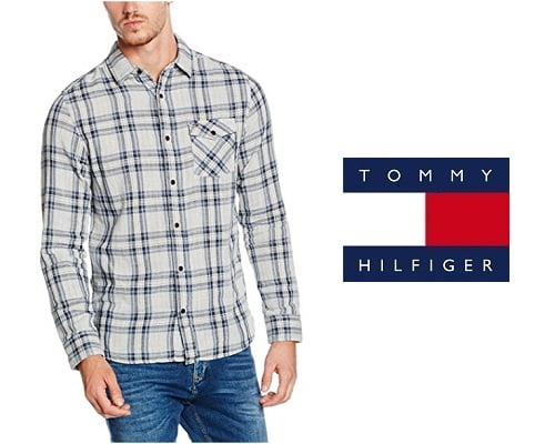 Camisa de algodón Tommy Hilfiger barata, camisas baratas, chollos en camisas, ofertas en camisas