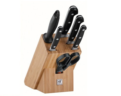 Bloque de cuchillos de 7 piezas Zwilling Professional S barato, cuchillos baratos, chollos en cuchillos, ofertas en cuchillos