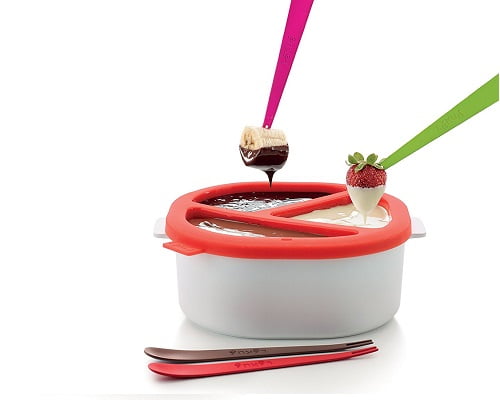 Fondue de chocolate para microondas Lékué barata, fondues baratas, chollos en fondues, ofertas en fondues