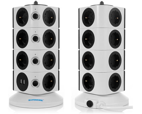 Regleta vertical Safemore barata, regletas baratas, chollos en regletas, ofertas en regletas