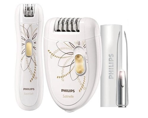 Set con depiladora eléctrica Philips HP6540-00 barata, depiladoras baratas, chollos en depiladoras, ofertas en depiladoras