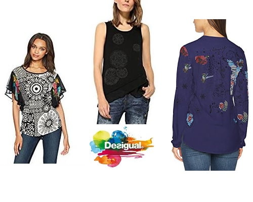 Blusas Desigual baratas, chollos en blusas de marca, ofertas en blusas de marca, blusas de marca baratas