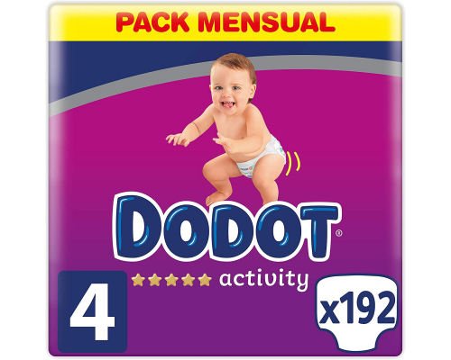 Pack de 192 pañales Dodot Activity Pants T4 barato, ofertas en pañales, pañales baratos