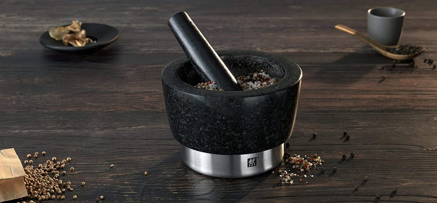 Mortero Zwilling Spices de granito y acero inoxidable barato Mortero Zwilling Spices de granito y acero inoxidable barato