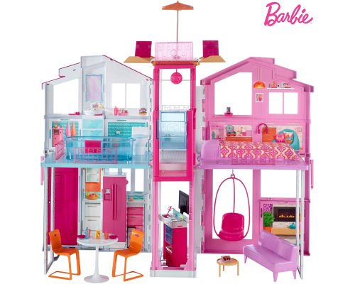 Juguete Barbie Supecasa barato, Mattel DLY32, casa muñecas barata