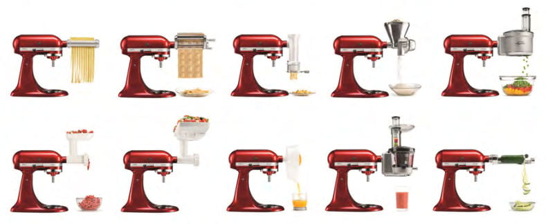 Accesorios adicionales para robots de cocina KitchenAid