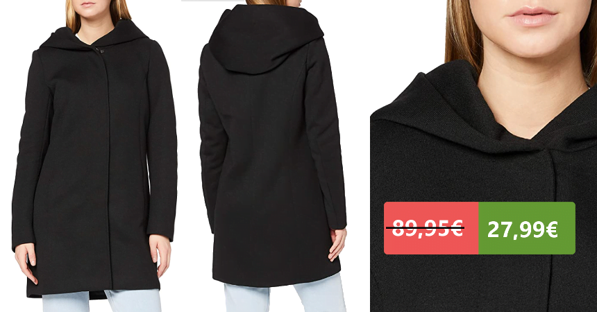 Abrigo de lana Only barato, ofertas en ropa de marca