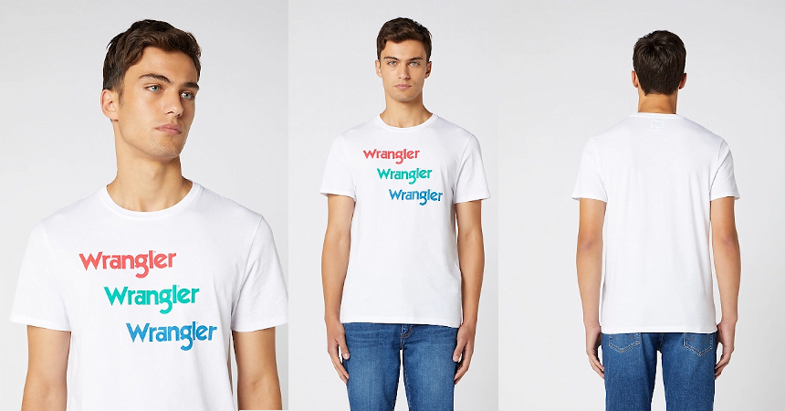 Camiseta Wrangler Repeat Logo barata, ropa de marca barata, ofertas en camisetas oferta