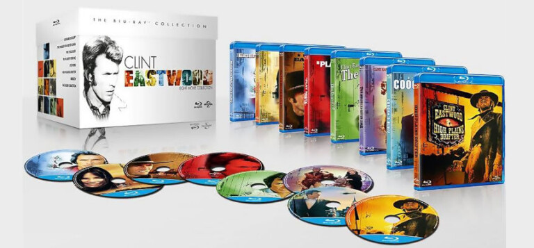 ¡TOMA CHOLLO! Colección 8 películas de Clint Eastwood en Blu-ray solo 24,48 euros. 65% de descuento.