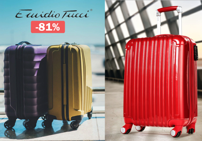 ¡TOMA CHOLLO! Maletas y bolsas de viaje Emidio Tucci con 81% de descuento.