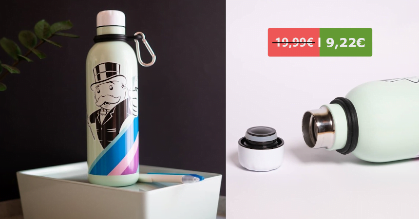 Botella de acero inoxidable Erik Monopoly barta, ofertas para la casa
