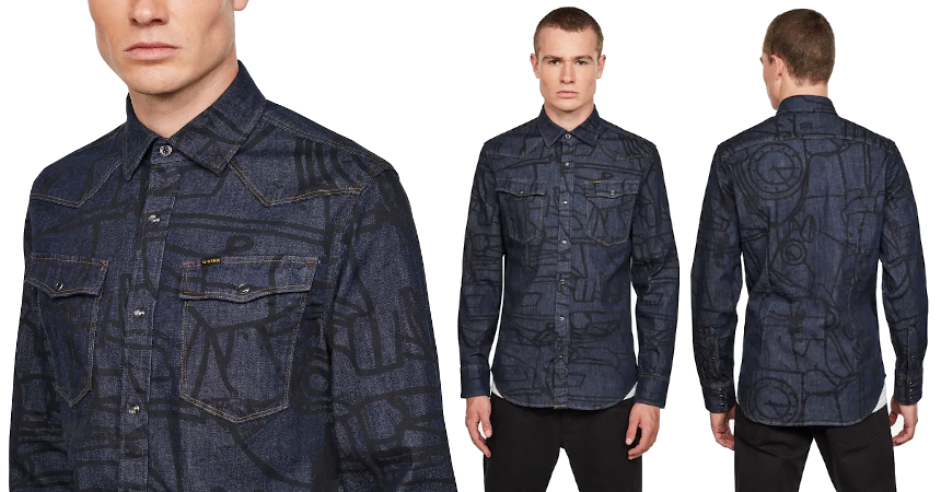 Camisa G-Star Raw 3301 Slim barata, ofertas en ropa de marca