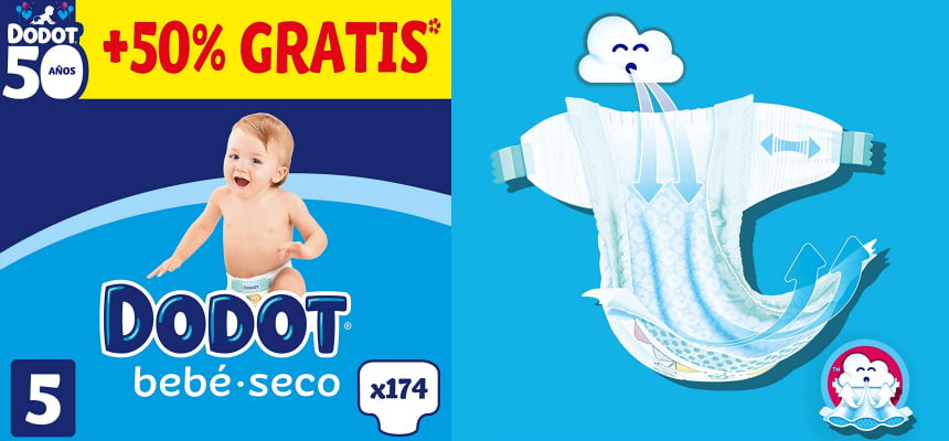 Pack 174 pañales Dodot Bebé-seco Talla 5 baratos Pack 174 pañales Dodot Bebé-seco Talla 5 baratos, ofertas en pañales