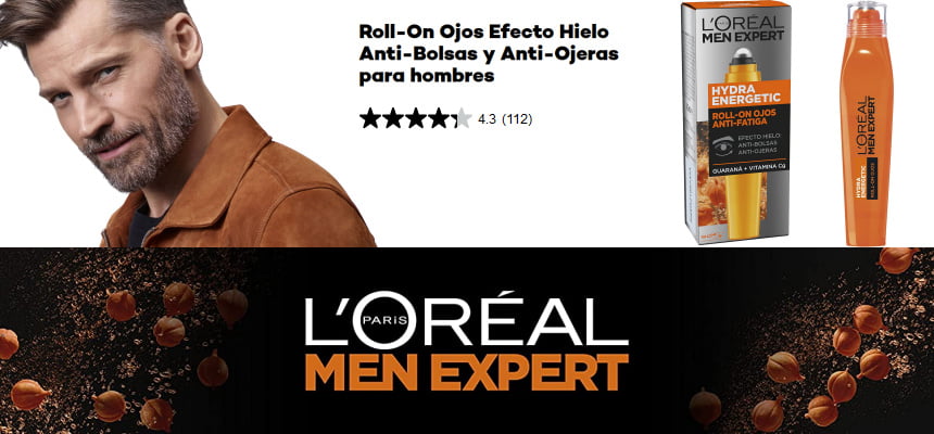 Roll-On ojos L'Oreal Paris Men Expert Hydra Energetic barato Roll-On ojos L'Oreal Paris Men Expert Hydra Energetic barato, ofertas en productos de cuidado personal