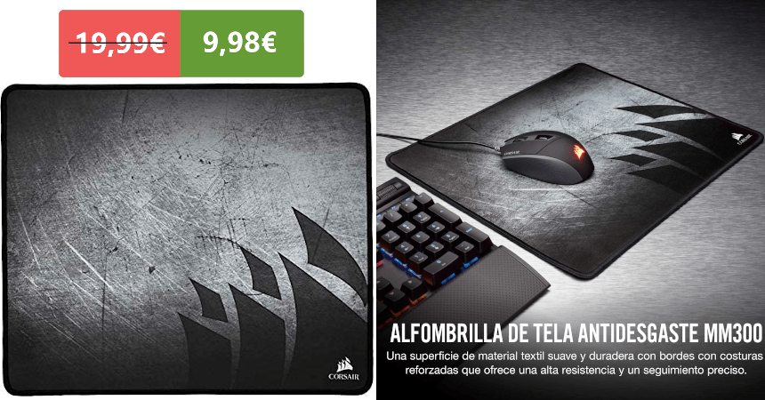 Alfombrilla de ratón Corsair MM300 barata, ofertas en alfombrillas para ratón