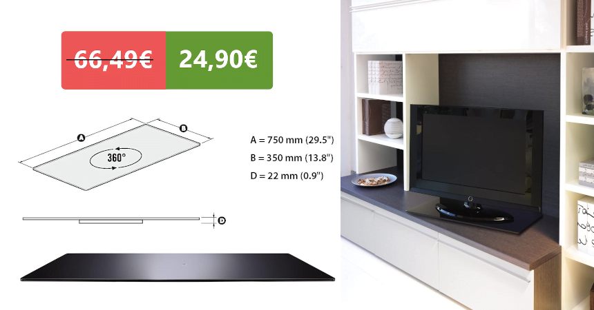 Base giratoria para TV Meliconi Rotobase Elite L barata, ofertas para el hogar