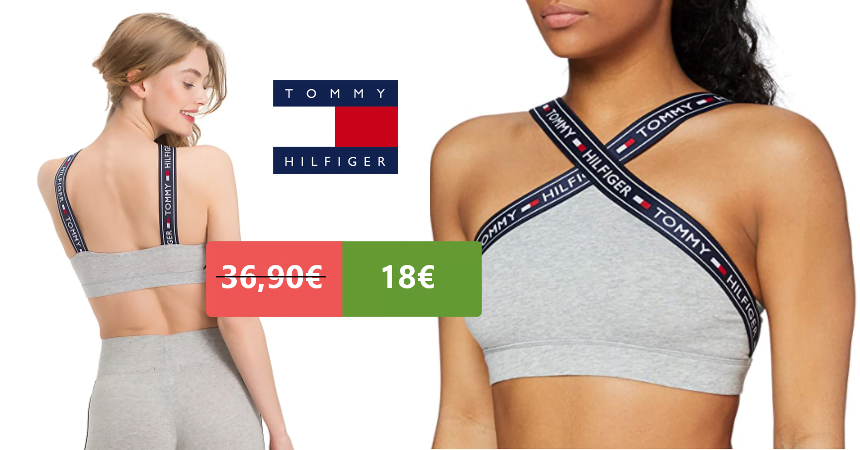 Bralette Tommy Hilfiger tirantes cruzados 18€. (-51%)