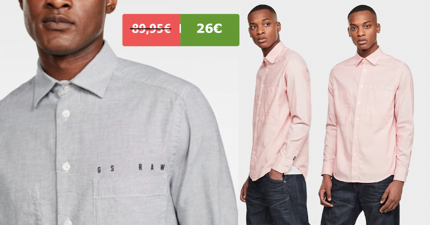 Camisa G-Star Dowl Straight barata, ofertas en ropa de marca