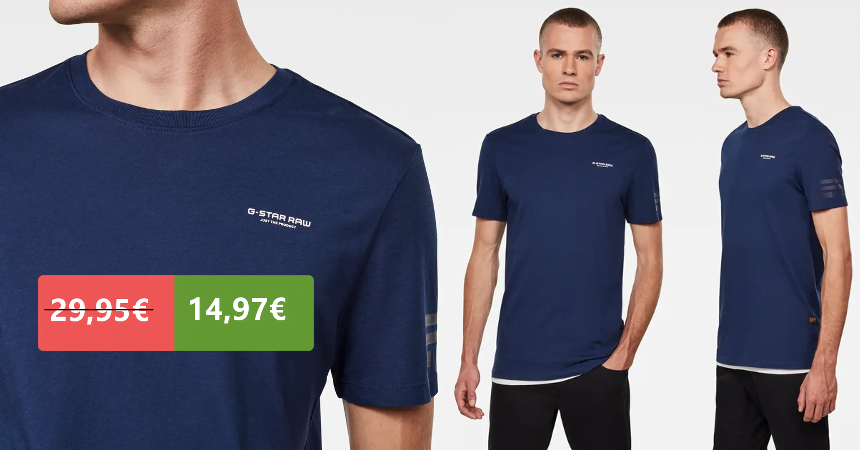 Camiseta G-Star Raw Flag Text barata, ofertas en ropa de marca
